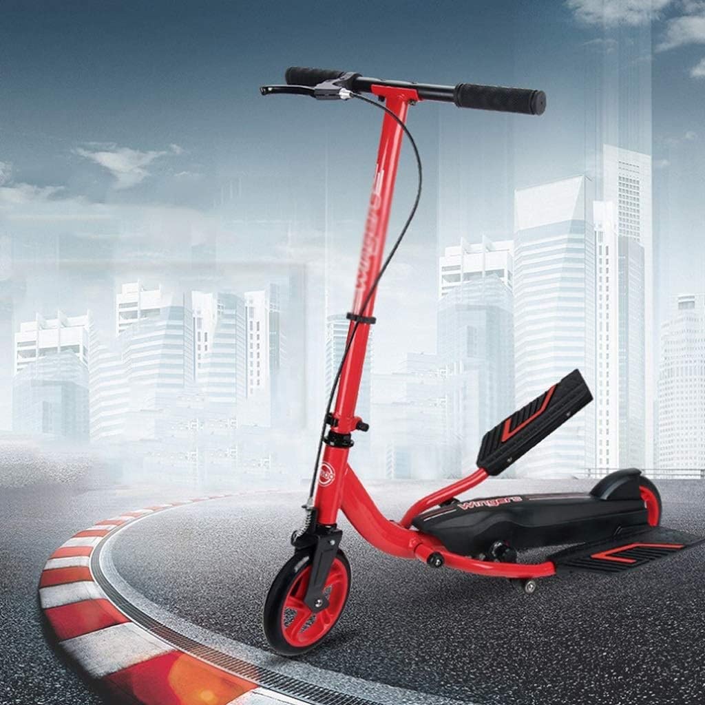 Scooters de Movilidad, Scooter para Adultos, Scooter de Dos Ruedas, Adecuado para Adultos jóvenes, Plegable, liviano, Scooter de un pie, Scooter de Pedal Antideslizante (