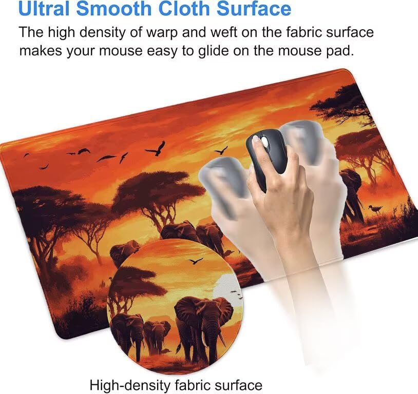 Tapis de souris gaming imperméable et antidérapant grand format D1-726 - 6