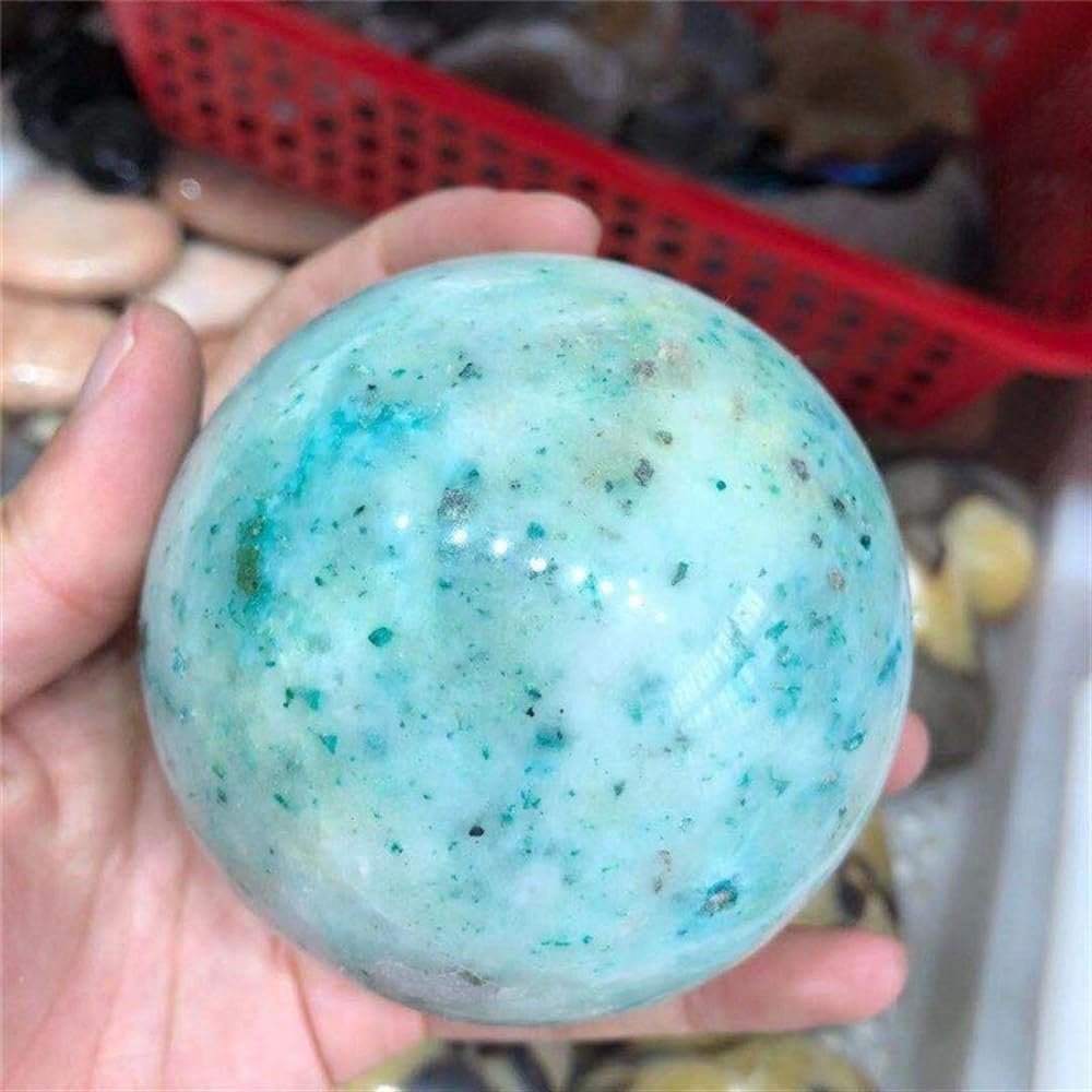 Stone Phoenix Ball Crystal Polished Quartz Spiritual Home Office Aquarium Decoration Ornaments (Size : 600-700g)