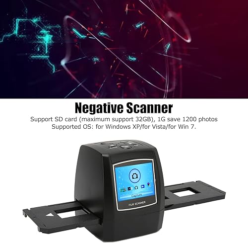 Miniatura 3 de Escáner negativo de película portátil, escáner de película de 10MP y diapositivas con pantalla LCD de 2.4 pulgadas, convierte negativos de película