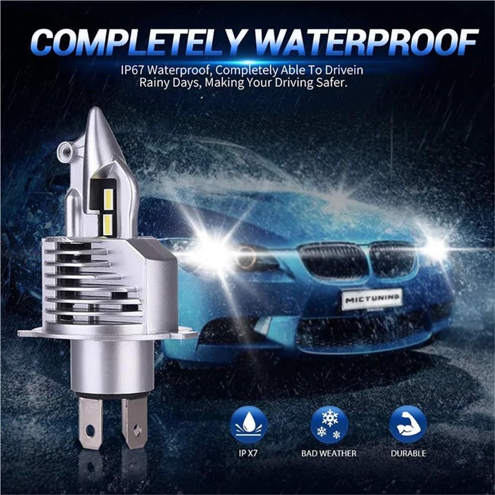 H4 Led 9003 HB2 Żarówka reflektora samochodowego 80W 12V 24V 6000K 4300K ​​3000K 8000K Super Led H4 Lampa samochodowa CSP Światło 16000LM(8000K,2PCS_H4/9003/HB2 HI/LO)