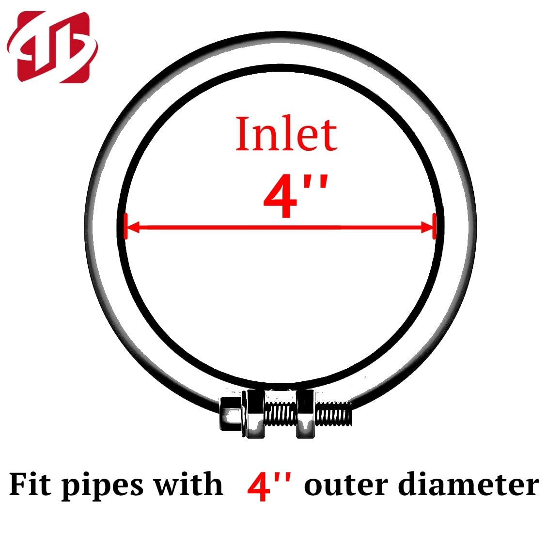 Bolt On Stanless Steel 3" Nlet Exhaust Tp 3.5" Out Weld On Rolled - View #11