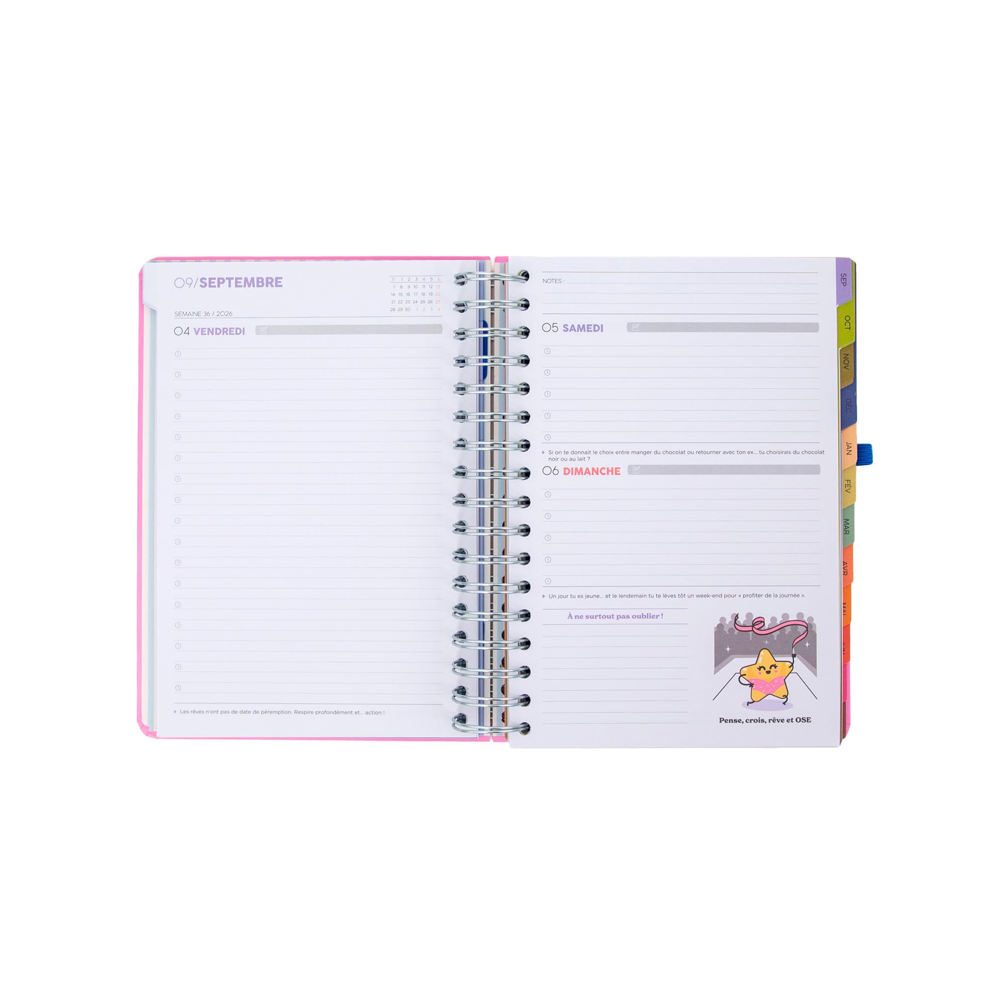 Agenda Mr. Wonderful 2026-27 Journalier Si la vie te donne des citrons
