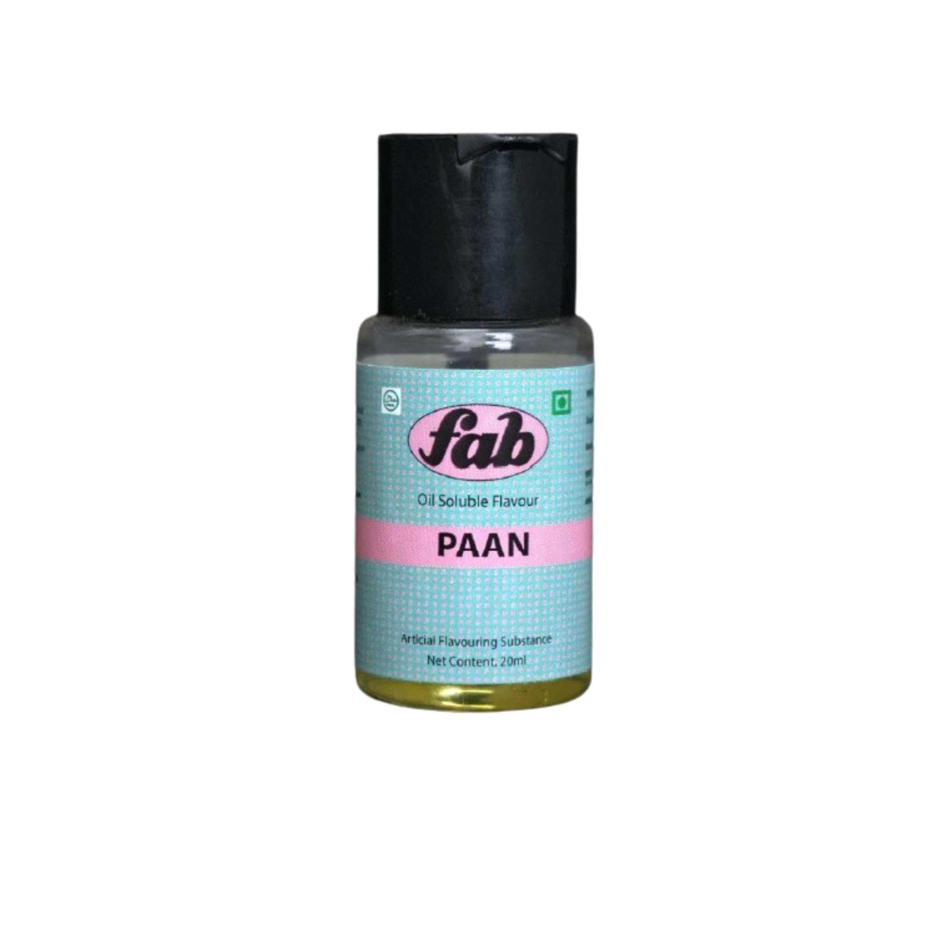 Fab Oil Soluble Flavour For Chocolates Indian sweets Ice creams Desserts Quantity 20ML (Paan)