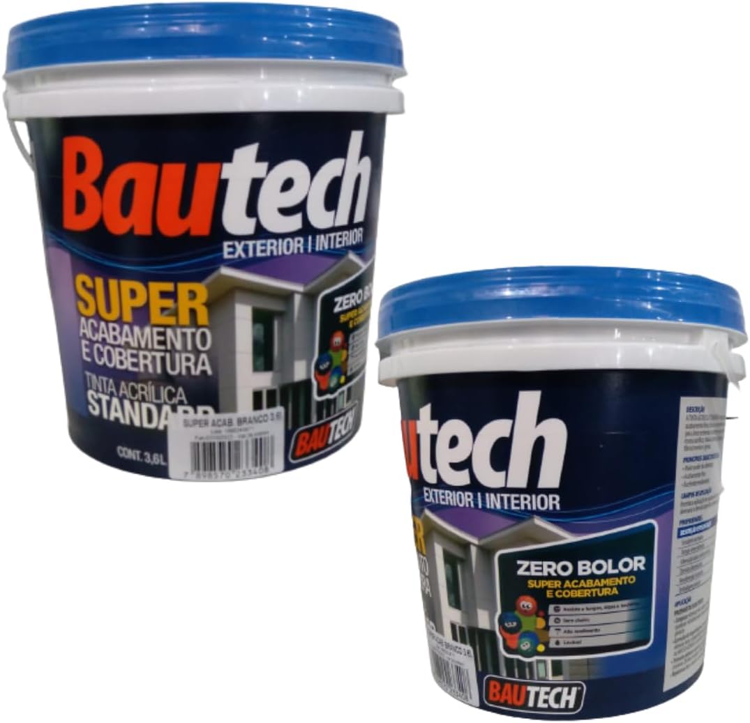 Tinta Acrílica Zero Bolor 3,6L Fosco Antimofo para Paredes