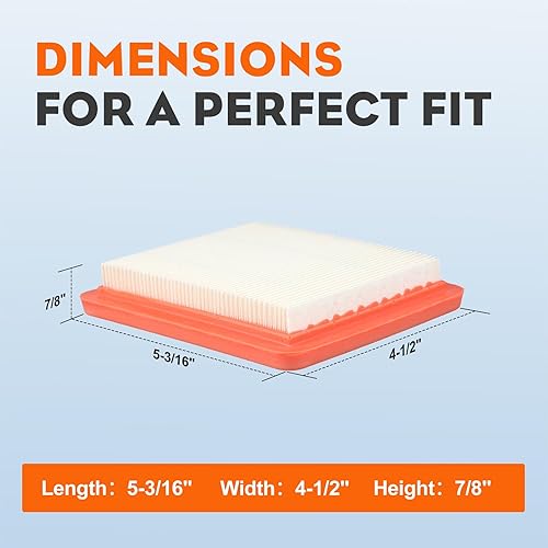 Miniatura 7 de Hipa Filtro de aire para Honda HRX217 HRX2174HYA HRX2174HZA HRX2174VKA HRX2174VLA HRX217HXA HRX2172HMA HRX2172HXA HRX2172VKA Walk-Behind cortacésped
