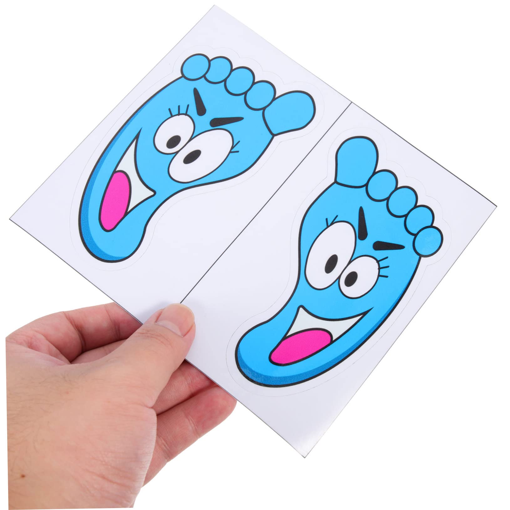 IWOWHERO Hand & Fußabdruck Aufkleber 6 Blätter - Bunte PVC Bodenaufkleber Für Kindergarten