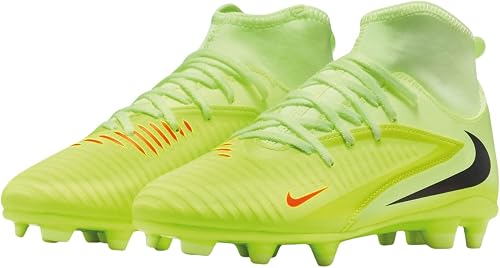 Nike Jr Phantom 6 High Club FG/MG Chaussure de Football, Hyper Crimson Black Lif