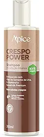 Ápice Shampoo Crespo Power Hidratação Intensa | Limpeza Suave e Nutrição Profunda para Cabelos Crespos | 300ml