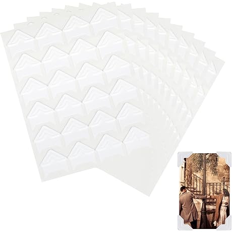 240 Pcs Photo Corners Self Adhesive Picture Corners for Mounting