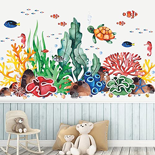 Vinilo decorativo removible 3D Océano 12x18 pulgadas miniatura 6