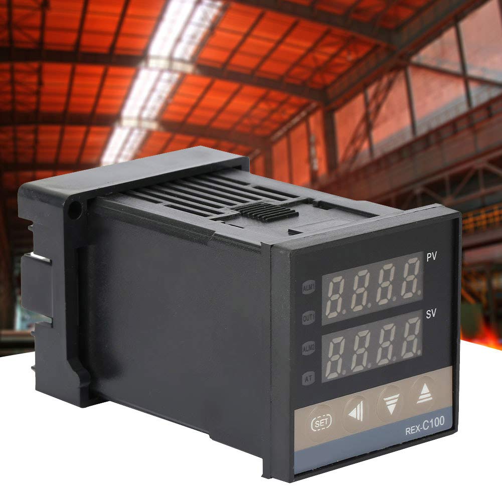 Regolatore di temperatura, 0-400 ℃ REX-C100 FK02-M * AN Termostato digitale PID Termostato AC 250V Interruttore di controllo della temperatura Termostati