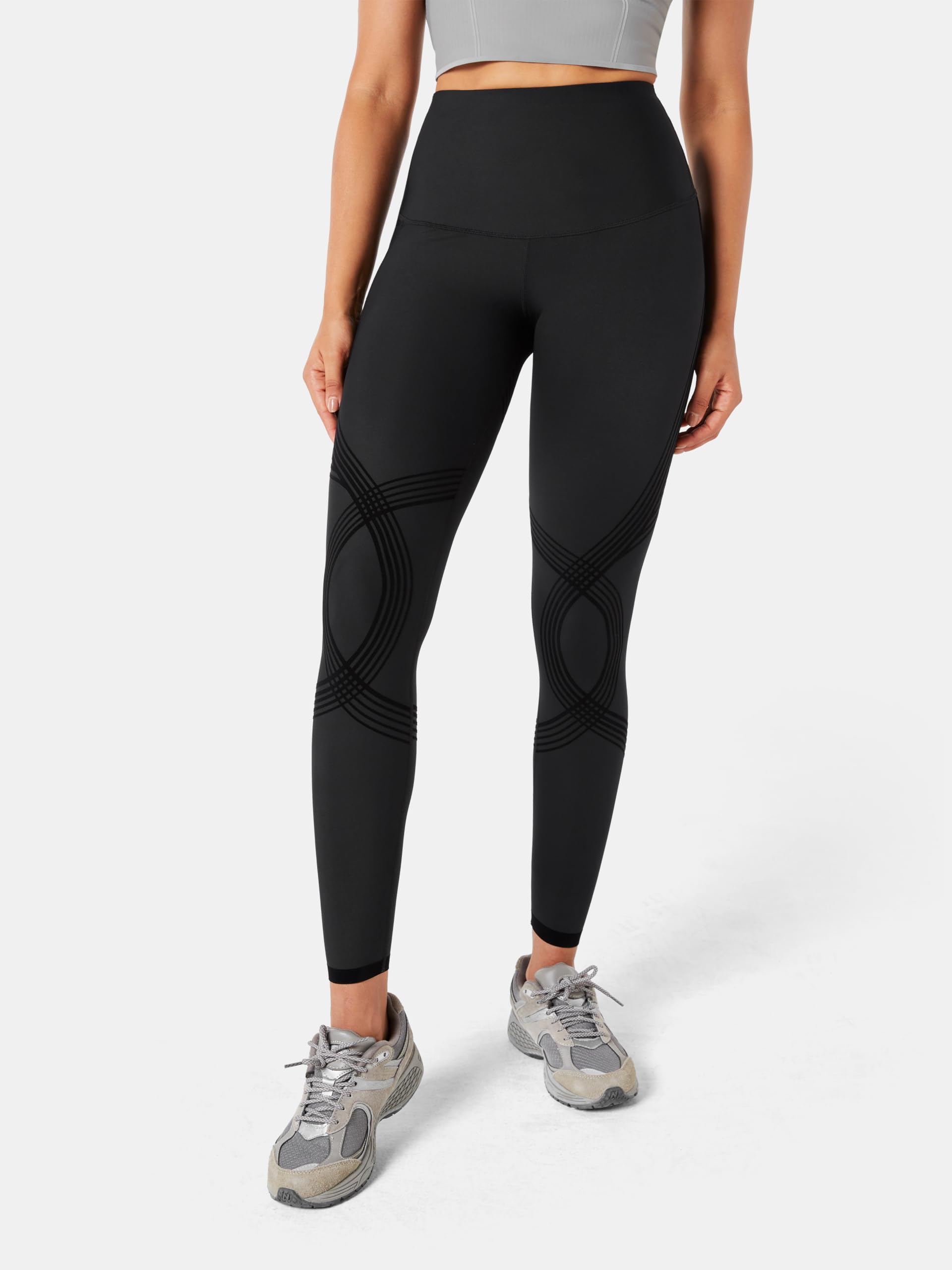 Fanka Body Sculpt - Leggings a lunghezza intera, con tasca laterale, a compressione a vita alta, leggings per allenamento e yoga