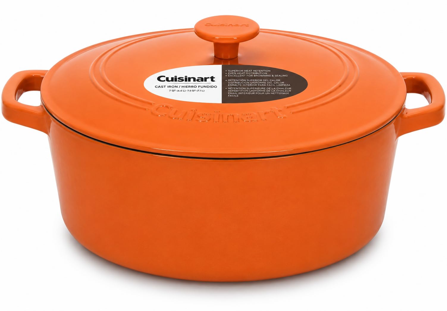 美品♡Drawer リネンピークドラペルジレ ベスト　シルク　オレンジ　36 Amazon.com: Cuisinart Chef's Classic Enameled Cast Iron Dutch Oven