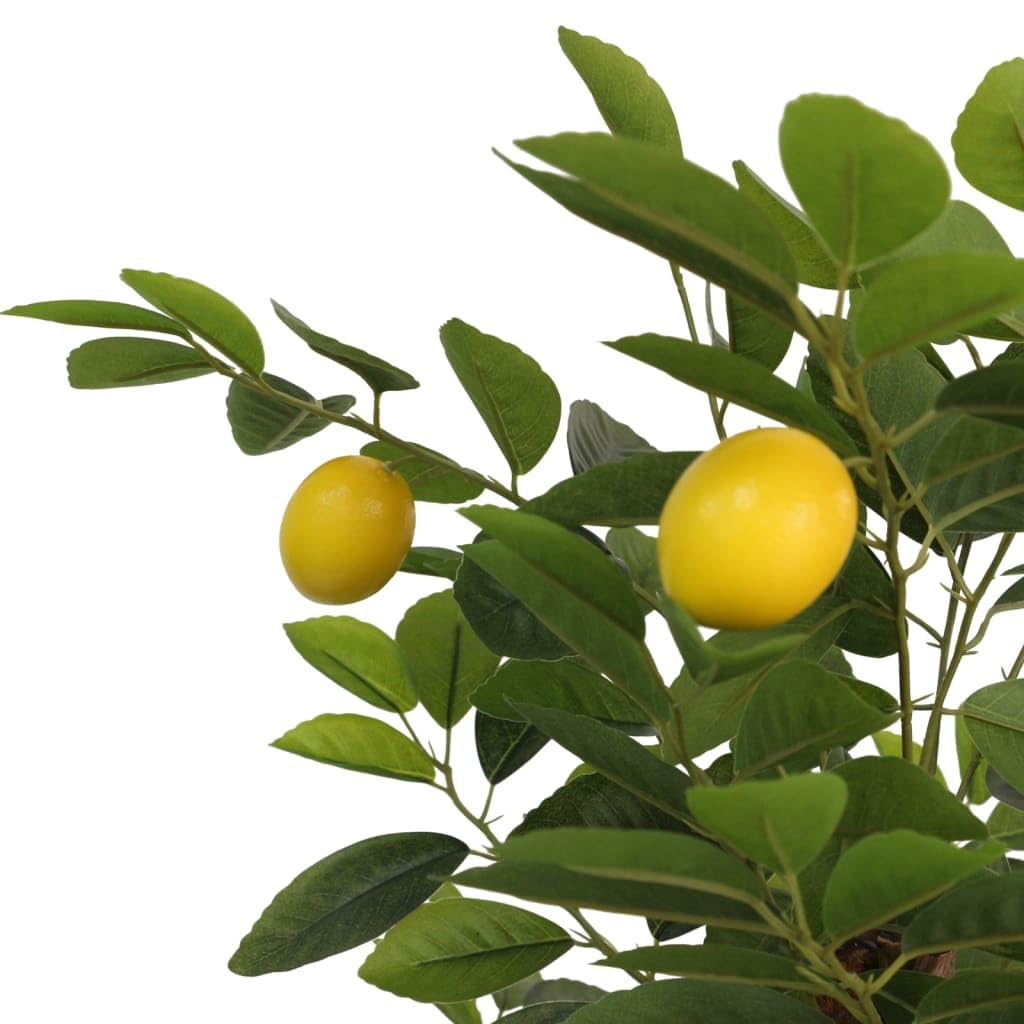 vidaXL Limonero Artificial con 3 Troncos PP Verde 85 cm