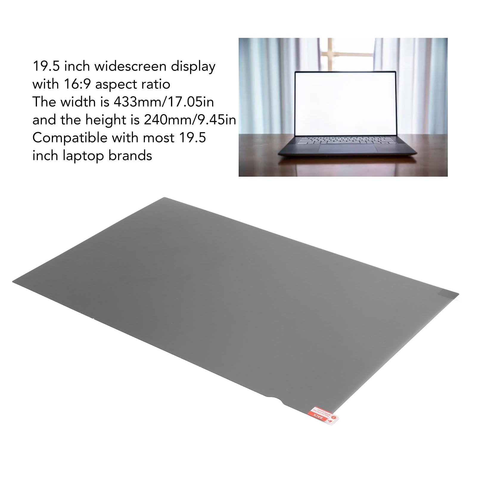 Filtro per Schermo per Laptop da 19,5 Pollici Protezione Premium Anti Luce Blu per la Sicurezza degli Occhi Finitura Opaca Lucida Ideale per Ufficio e Uso Domestico