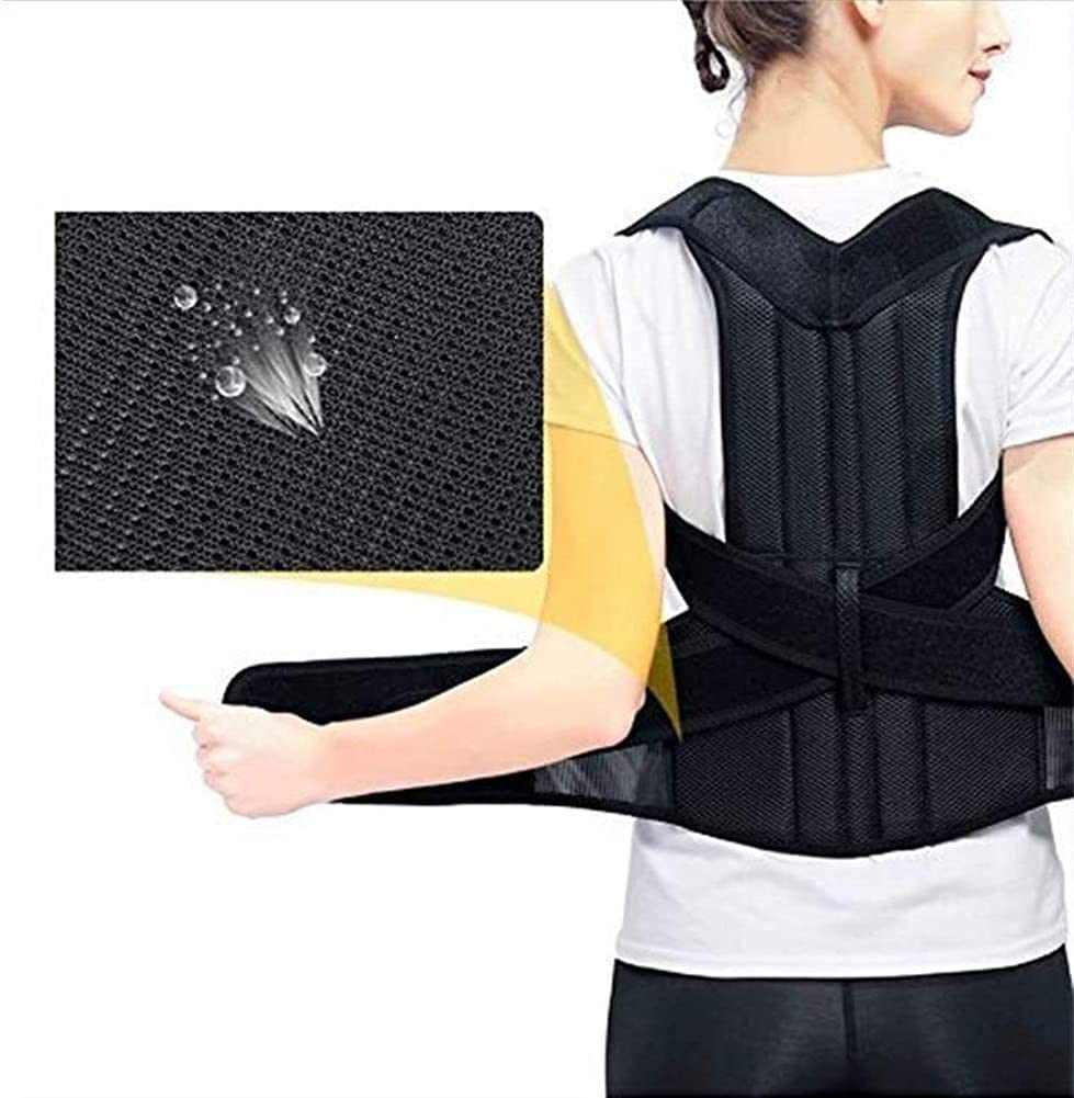 Corrector de postura para hombres y mujeres, soporte para la espalda, soporte de clavícula, detiene el encorvamiento y la joroba, herramientas de entrenamiento de espalda ajustables