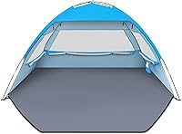 Gorich UPF 50+ Beach Tent Sun Shelter for 3-4 People - Lightweight Easy Setup Portable Shade Canopy with Large Space