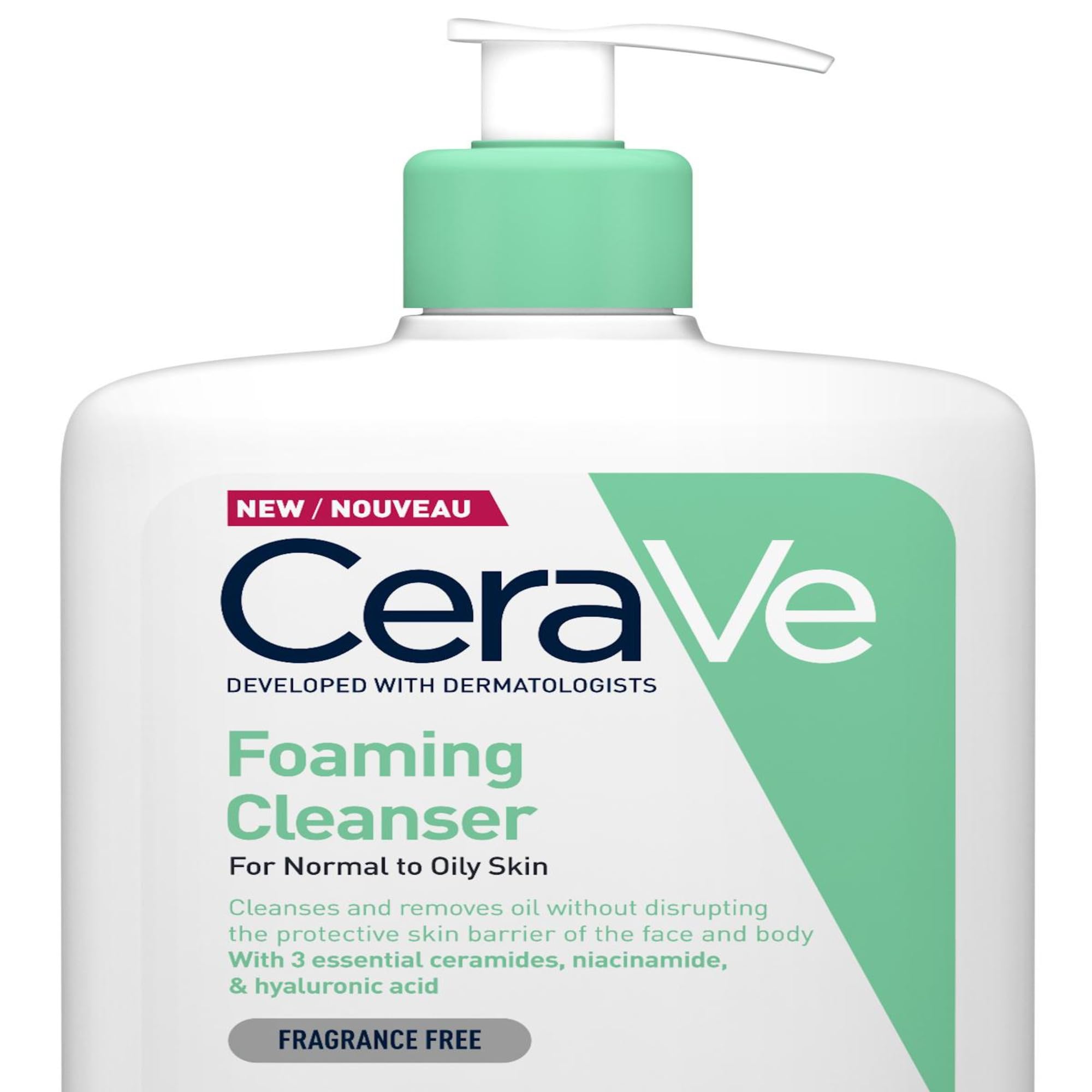 CeraVe Foaming Cleanser for Normal to Oily Skin with Niacinamide and 3 Essential Ceramides — view 12