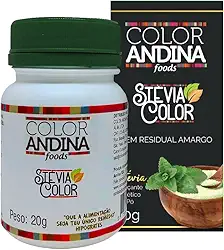 Adoçante Stévia 20g | COLOR ANDINA | 100% natural | Zero açúcares