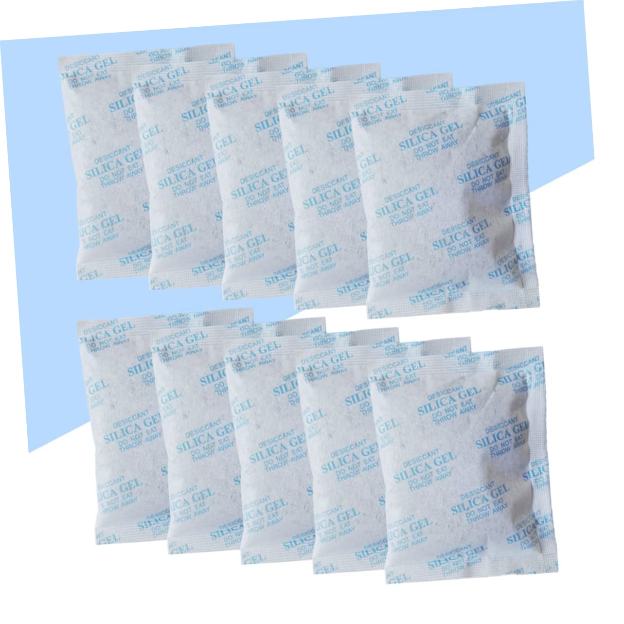 ULTECHNOVO Déshumidificateur Réutilisable 100 Pcs, Sachets de Gel de Silice Bleu en Non-tissé, Absorption D'humidité pour Tiroir et Armoire