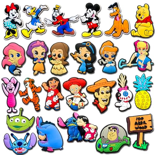 25Pcs Shoe Charms for Croc Clogs Sandals Bracelet Wristband Slippers Shoe Decoration Charms for Party Favor