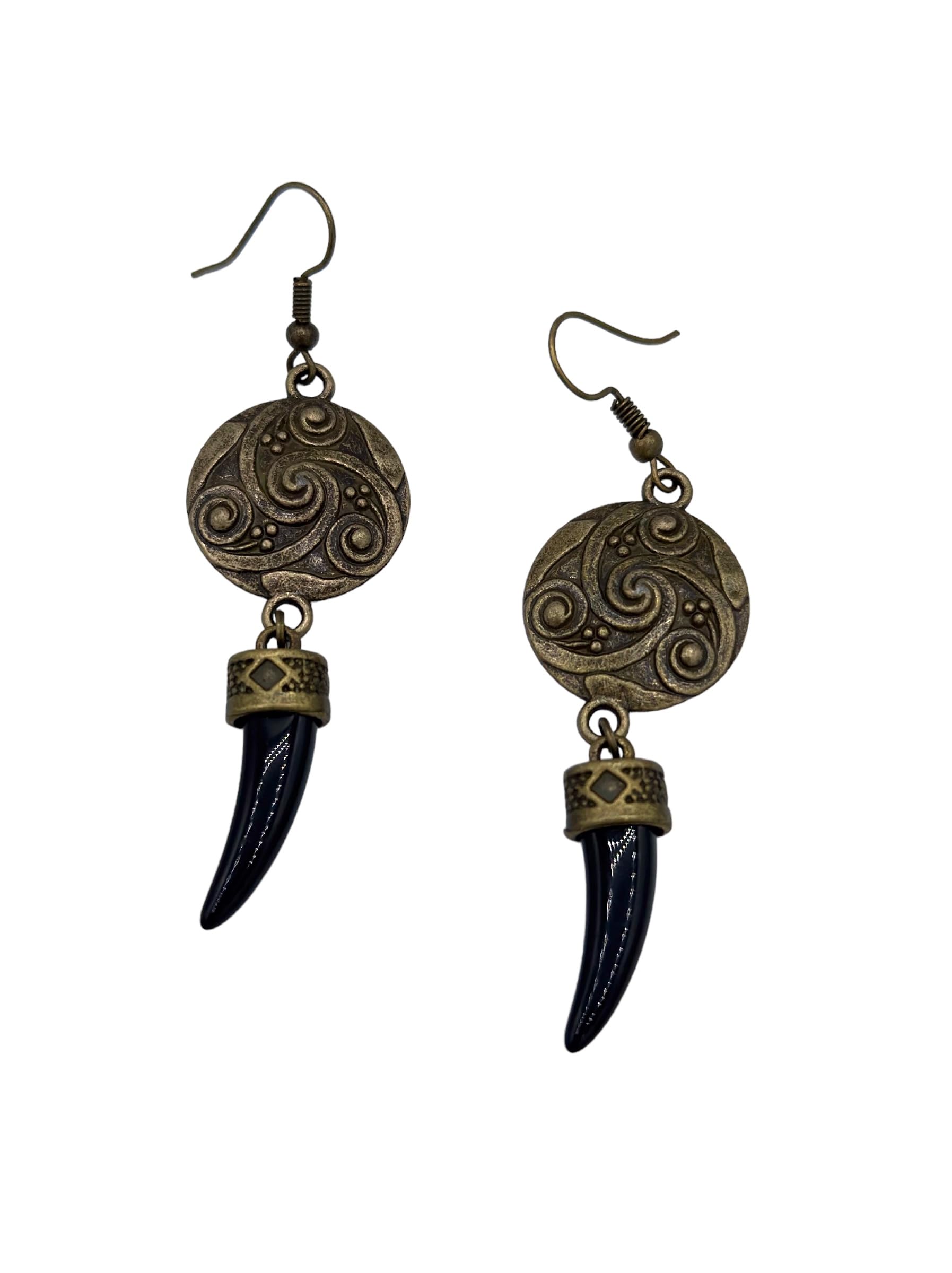 Pagan NightsShieldmaiden Earrings, Viking Earrings, Celtic Earrings, Shield Earrings