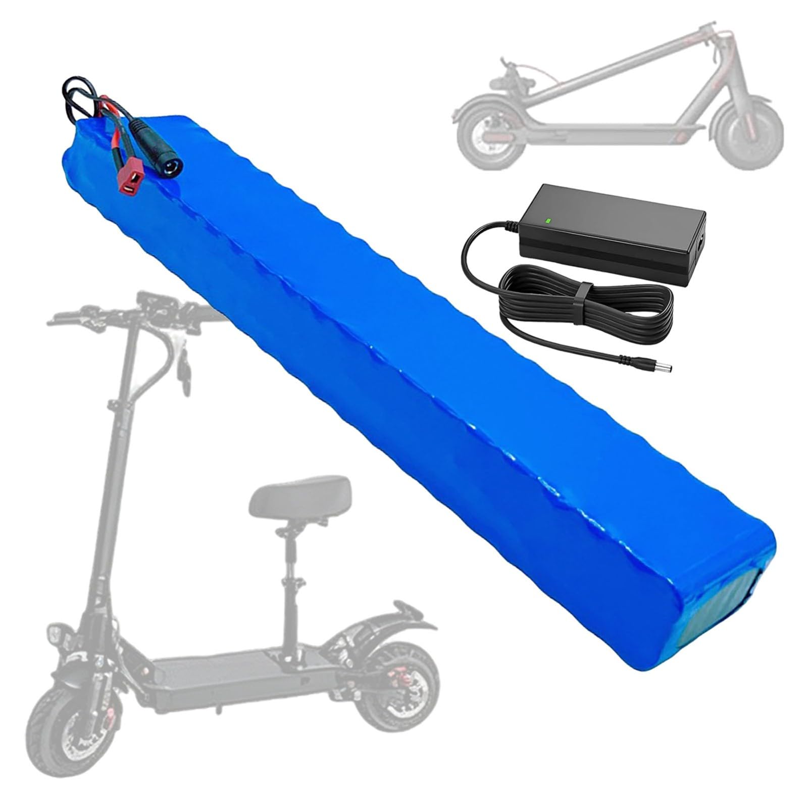 Batería De Litio De Alta Capacidad De 36 V Y 12 Ah, Batería Recargable De Iones De Litio 10S4P con Protección BMS, Batería para Patinete Eléctrico con Cargador.