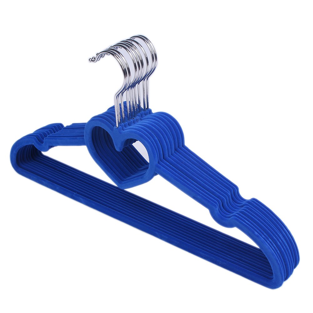 10 Grucce In Velluto Antiscivolo - Con Gancio Per Cravatte - Salvaspazio Per Armadio