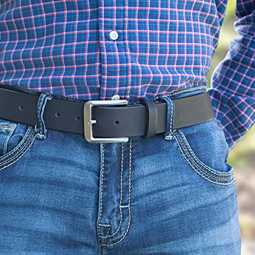 Smoky Mountain Titanium Belt - Genuine Full Grain Leather with Certified Nickel Free Titanium Buckle | Made in the USA2