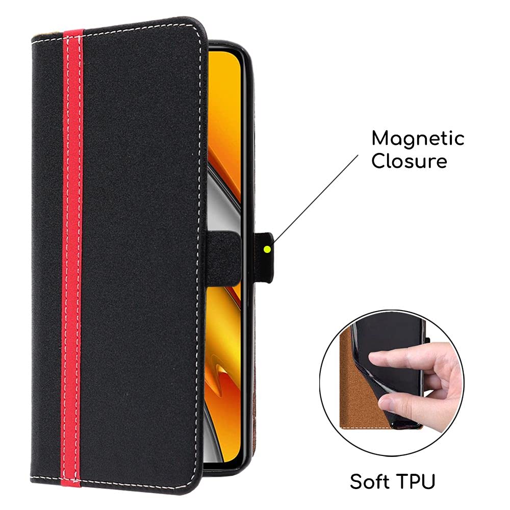Cover Xiaomi 11T, 11T Pro Custodia Portafoglio Pelle PU Libro + Vetro
