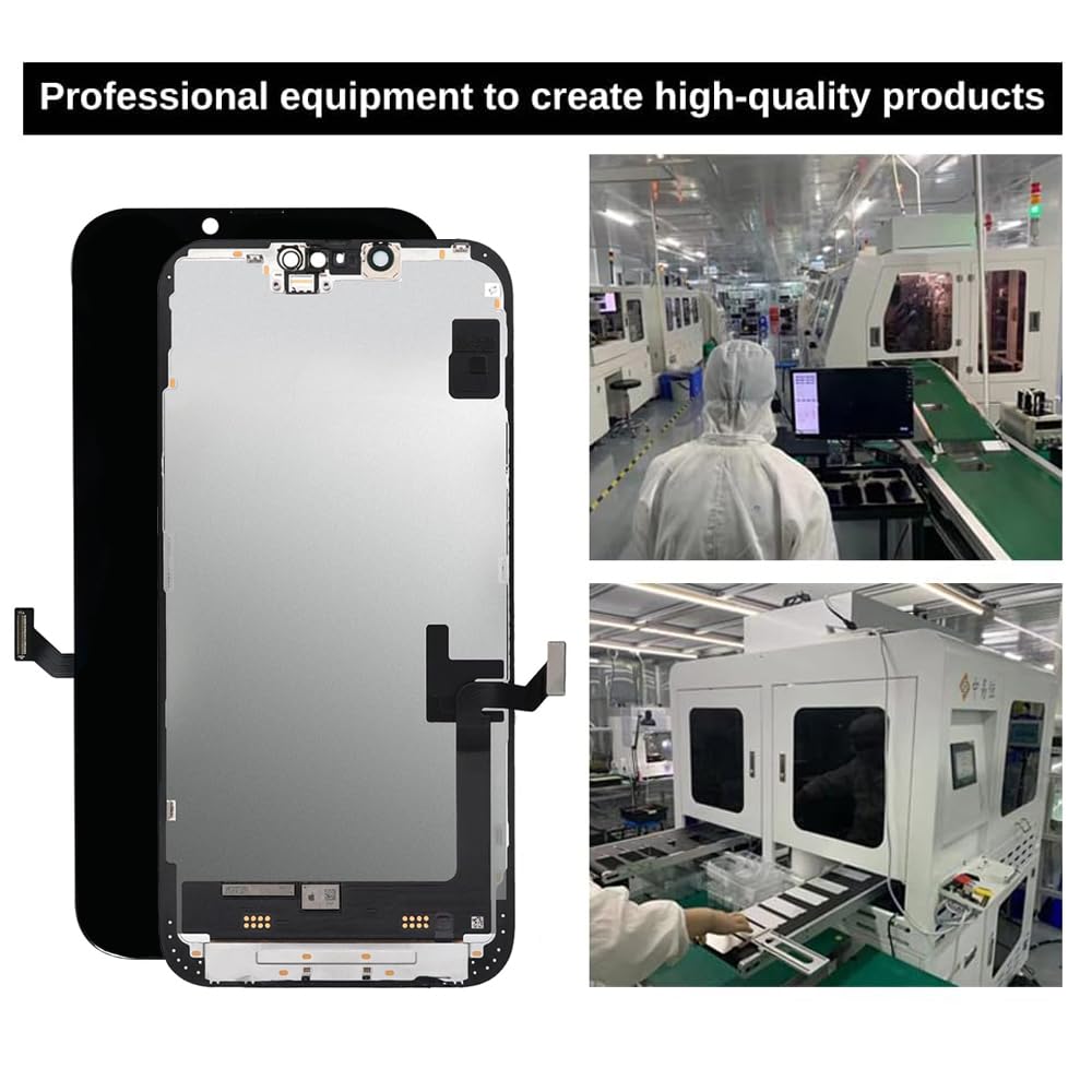 GIGA Fixxoo Kit di Ricambio per Schermo di iPhone 5, Completo con LCD Nero, Touch Screen Display Retina in Vetro, Fotocamera e Sensore di Prossimità - Guida Illustrata per Riparazione Facile