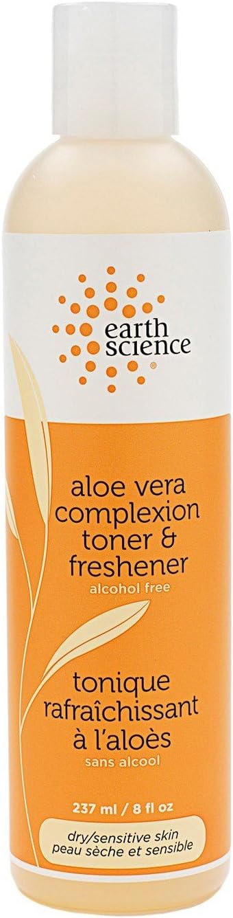 Earth Science Aloe Vera Complexion Toner & Freshener, 8 fl. oz. (Pack of 4)