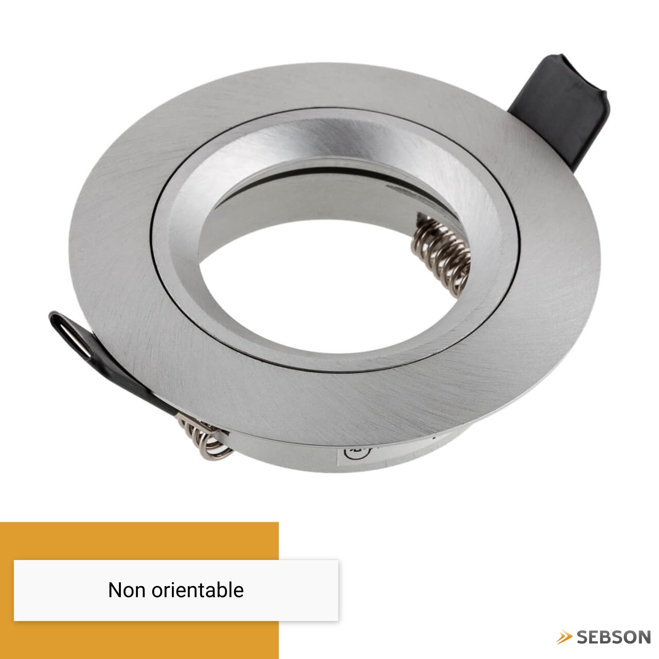 SEBSON Spot Encastrable avec Douille GU10 - Spot Plafond Trou de Montage ø65mm (min. 60mm, max. 70mm) - Plafonnier Encastré Ø80x24mm - Lot de 12