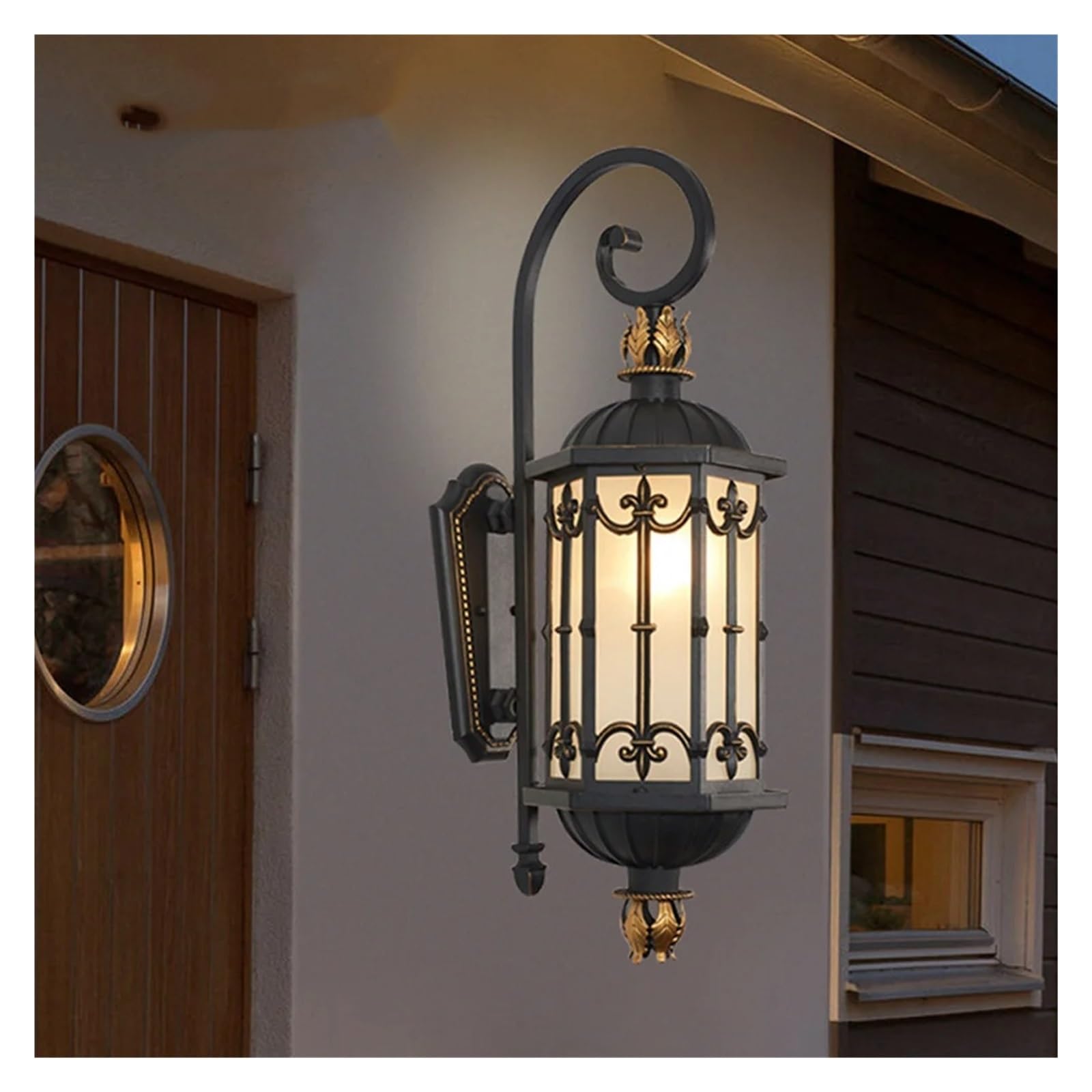 Grande Applique Murale d'extérieur Compatible avec façade de Maison, Porche, Villa, Jardin, Style Vintage, étanche et Luxueuse