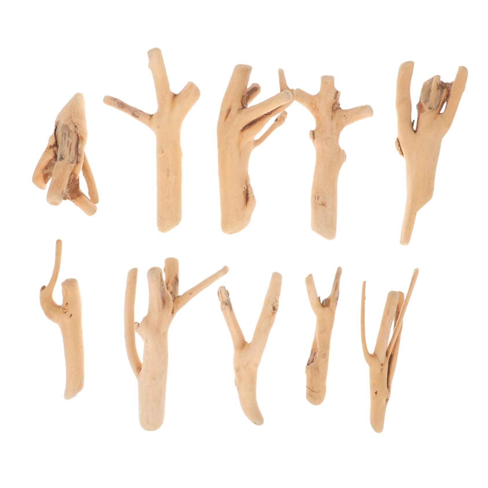 KESYOO 10pcs Assorted Natural Driftwood Decor for Aquarium Small Aquarium Driftwood Branch Unique Chic Design Fish Tank Supplies