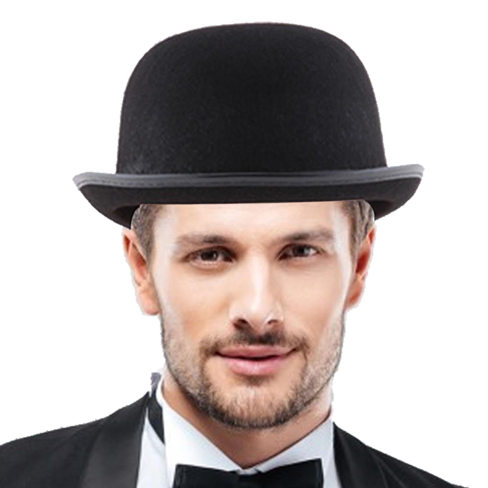 Sombrero de bombín unisex de fieltro, sorprendente, , bombín, derby, para hombre, de fieltro de lana, vintage, para cualquier ocasión, para amantes del espectáculo, , 1-2, ,