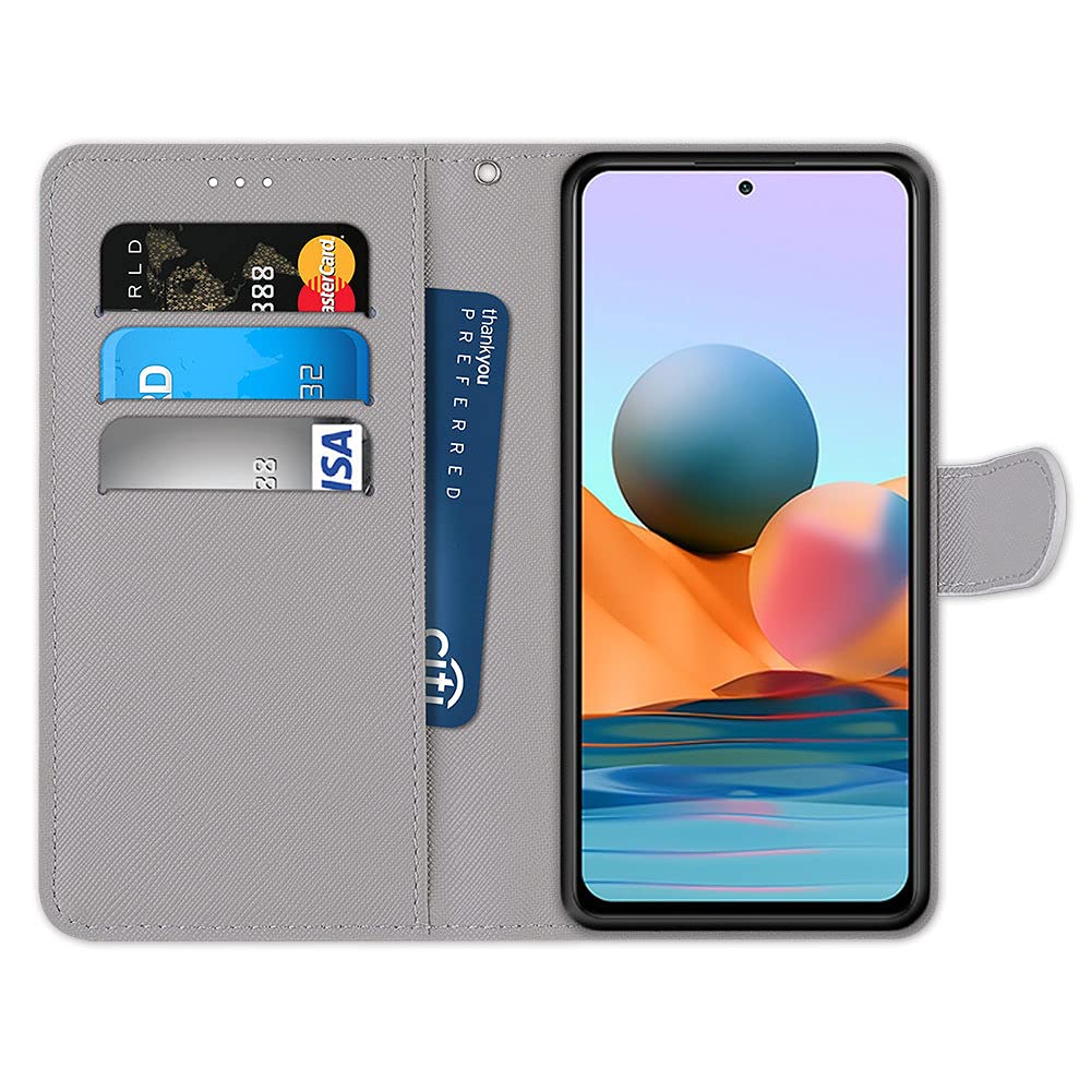 caseme Cover per Xiaomi Redmi Note 10 Pro/Note 10 Pro Max Pelle Premium Wallet Libro Flip Case Portafoglio Magnetica Protezione Custodia per Redmi