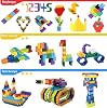 Yaratıcı Modüler Yapı Blokları, Tak Çıkar Eğitici Oyuncak, 300 Parça, 3+ Yaş
