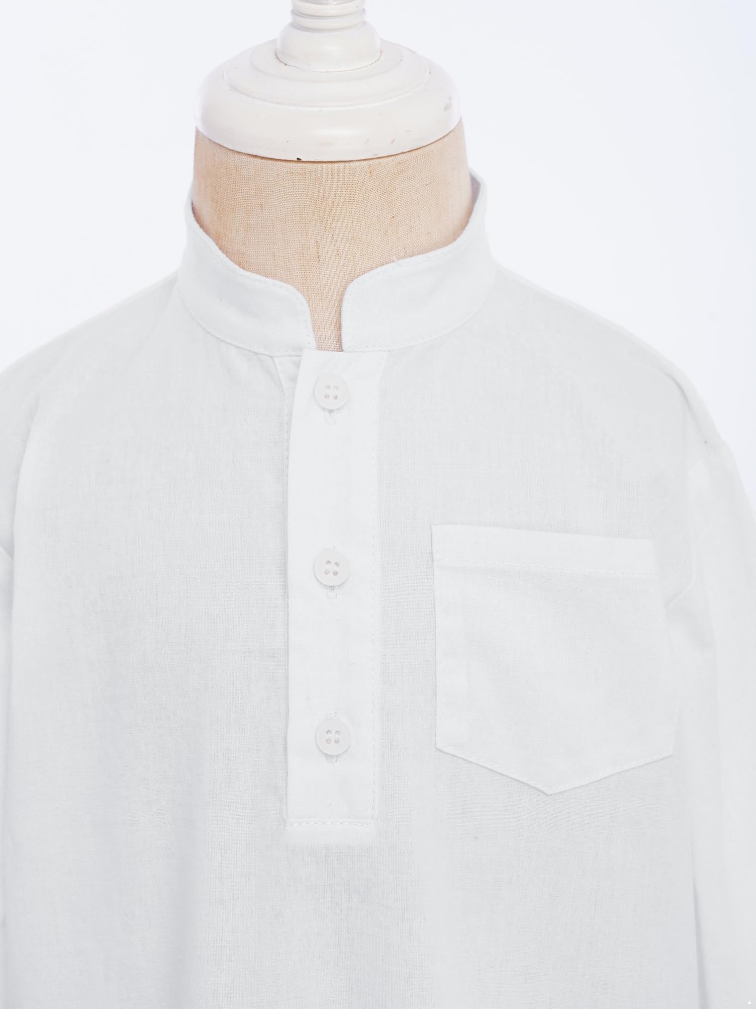 Thobe Arabe pour Bébé Garçon Robe Prière Abaya Eid Kaftan