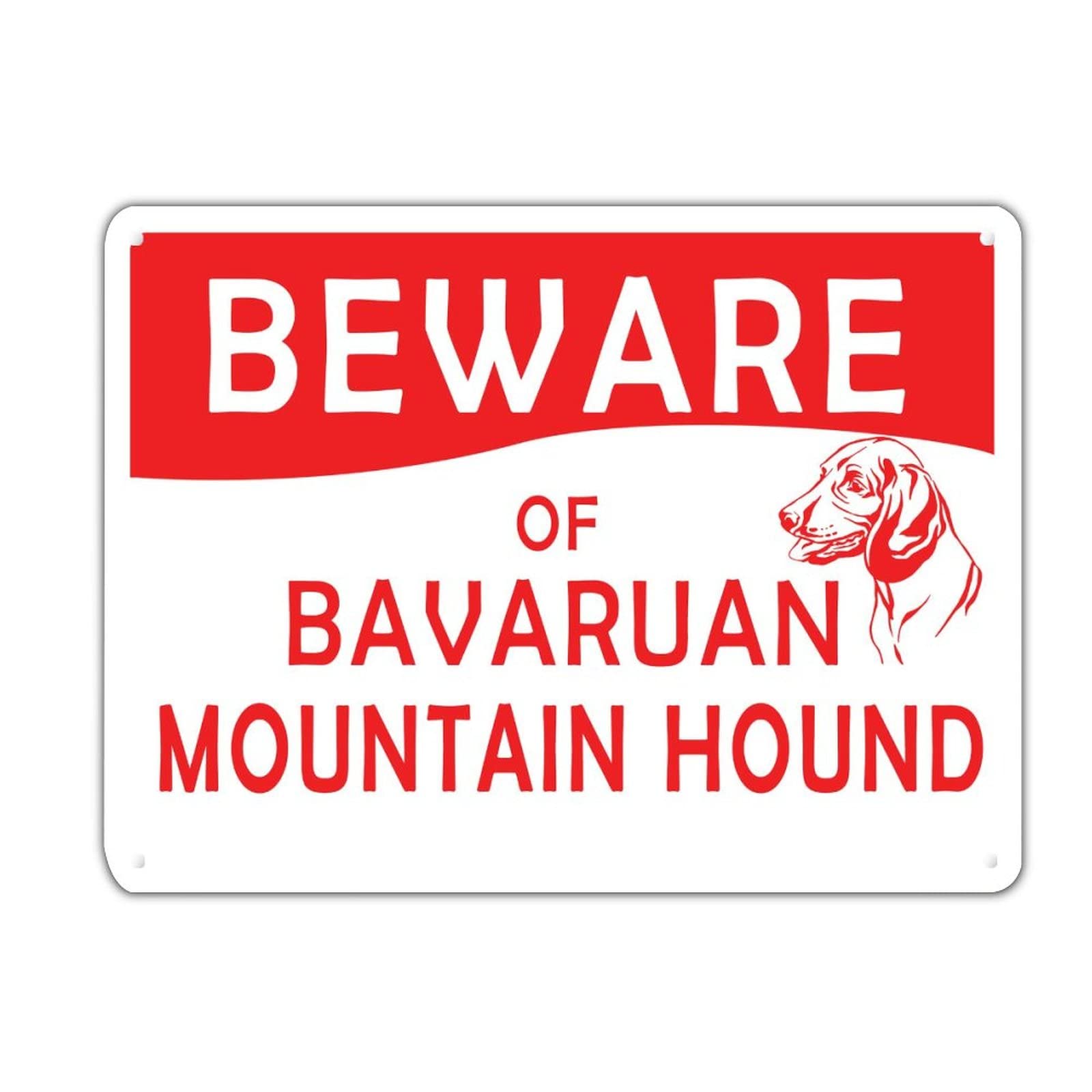 Panneau Bavarian Mountain Hound pour sécuriser et décorer votre portail ou ruelle extérieure