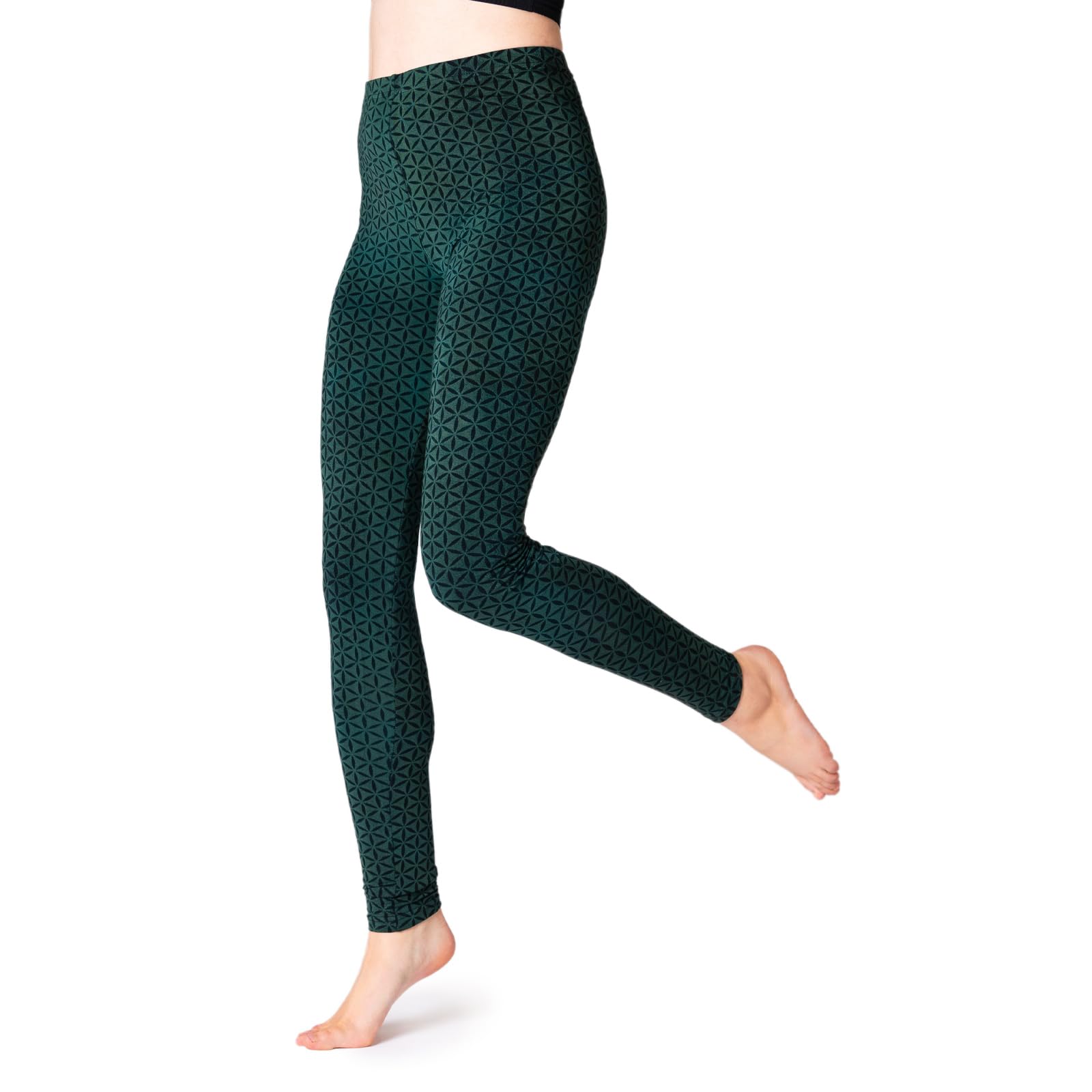 Panasiam Women's Petrol Leggings Flower Of Live, L