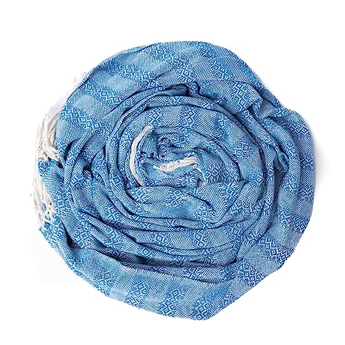 Mexican Rebozo Shawl, Ideal for Natural Birth, Doula Massage, 197", Turquoise3