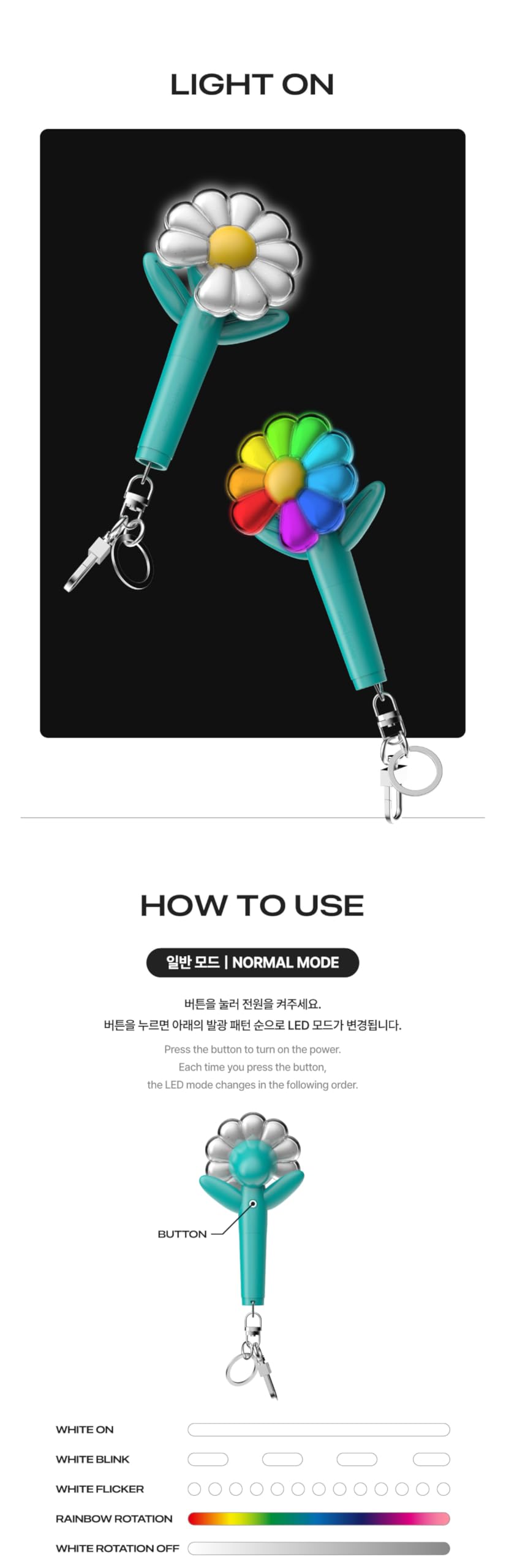 BIGBANG G-DRAGON Peaceminusone Official MD Mini Light Stick