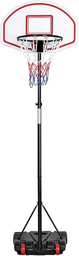 Yaheetech Panier de Basket sur Pied Hauteur Réglable 159-214 cm