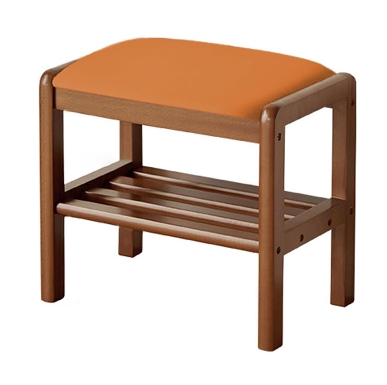 KLGFBDC Solid Wood Shoe Bench with Storage Shelf - Entryway Shoe Rack for Hallways and Living Rooms - Stylish and Functional Storage Solution