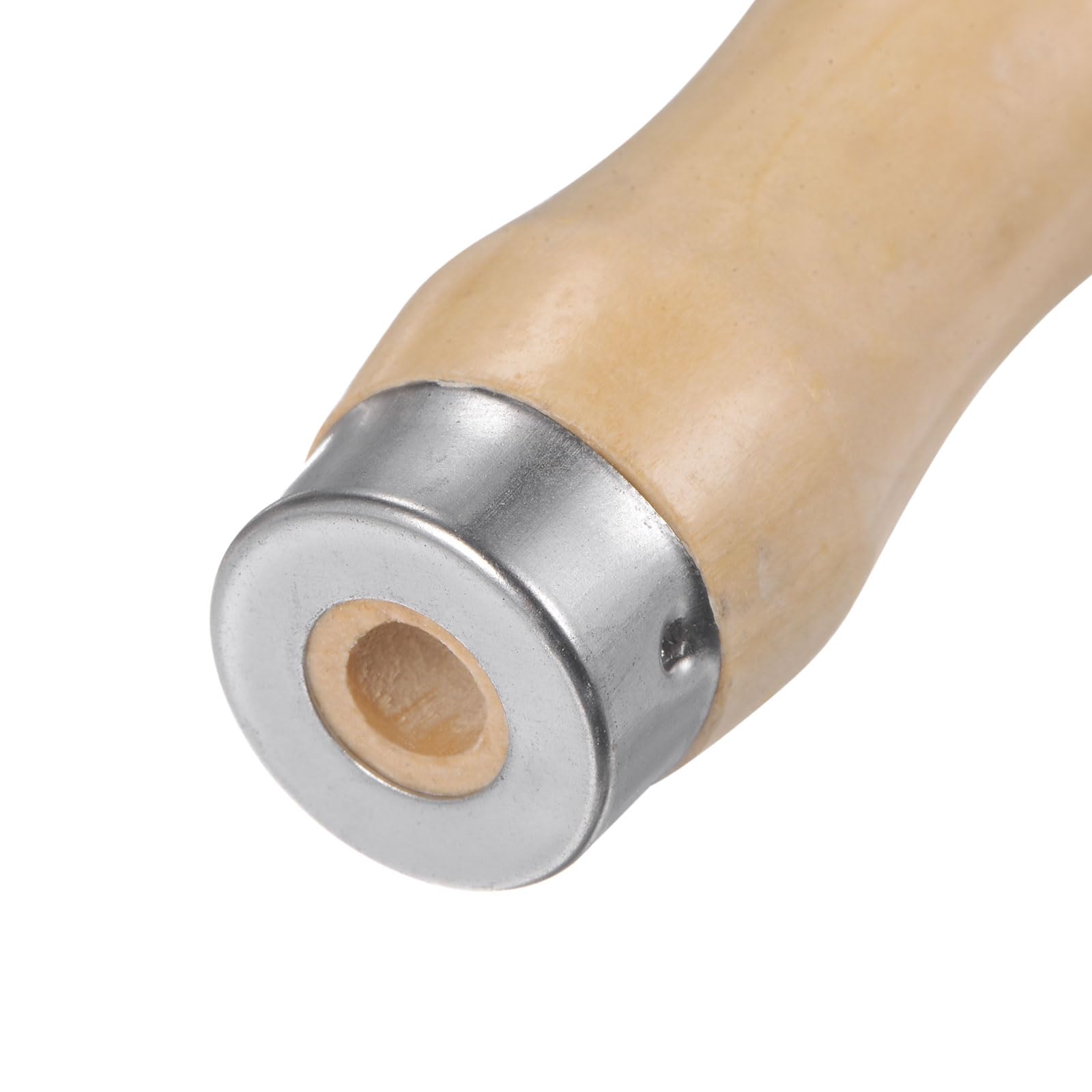 QUARKZMAN Manico per Lime Legno da 3pz, Manici Ergonomici Foro Rotondo da 4,13" e 6,2 Mm, Collare Metallo per Lime Metalliche da 8"