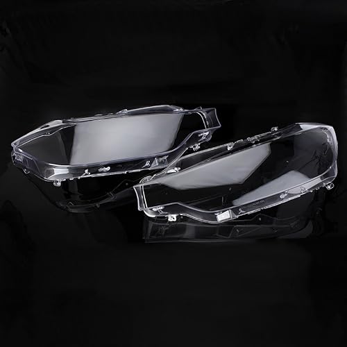 Miniatura 1 de GZYF 1 par de cubierta de repuesto para lente de faro delantero (izquierda y derecha) para BMW F30 2013-2016 transparente