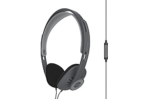 Koss KPH30iK On-Ear Headphones, In-Line Microphone and Touch Remote, D-Profile Design