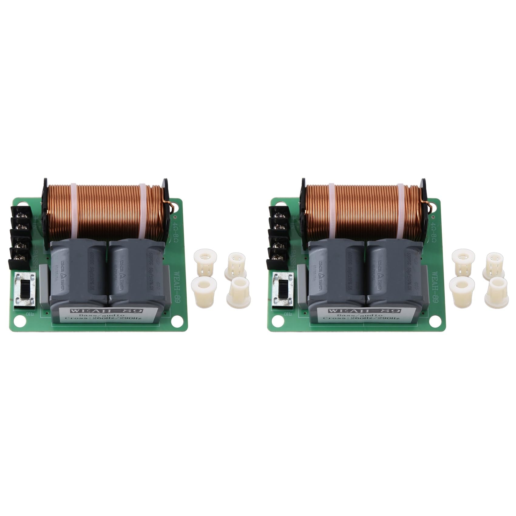 2X 1500W High Power Pure Crossover Subwoofer Speaker Modifica Aggiornamento Punto di Frequenza Regolabile